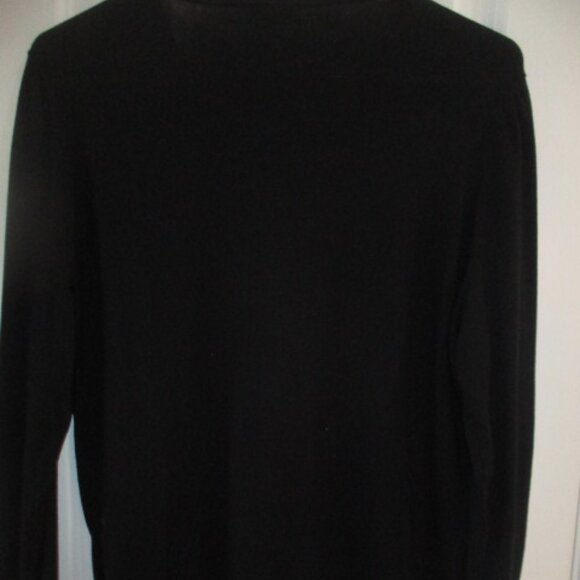 Talbots Black Champagne Button Down Sweater Ladies Large - Picture 6 of 8